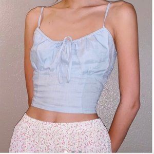 brandy melville jennifer tank top blue